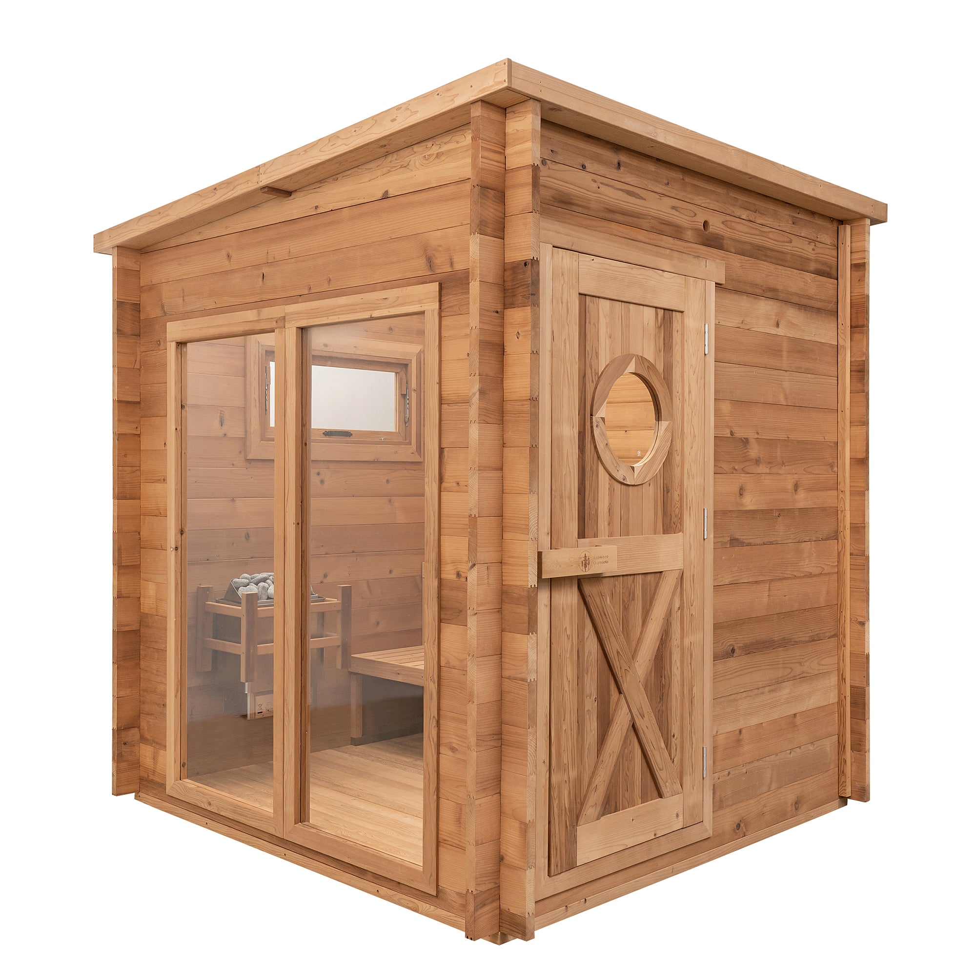 Redwood Outdoors 8-Person Garden Outdoor Sauna SN-CBU-H8K001F
