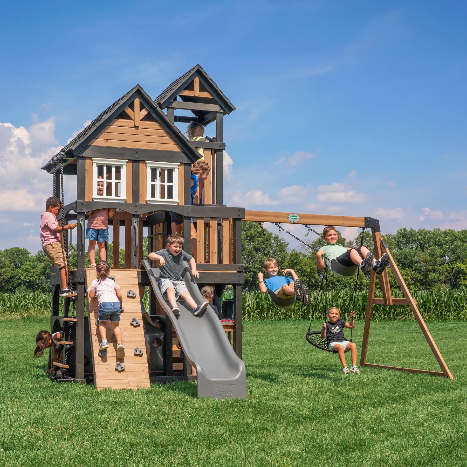 Backyard Discovery Mystic Tower Swing Set 2300255com
