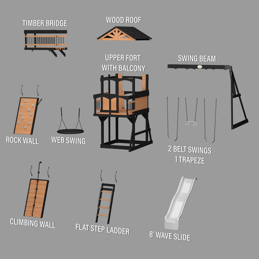 Backyard Discovery Timber Crossing Swing Set 2300354com