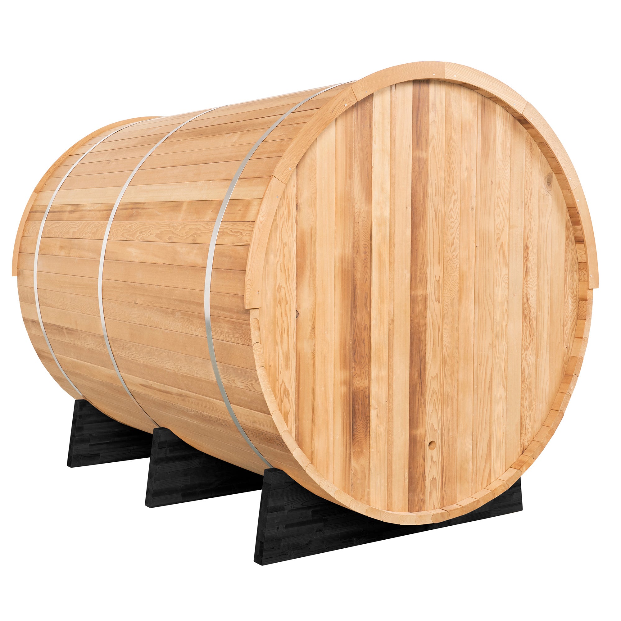 Redwood Outdoors 8-Person Barrel Outdoor Sauna SN-BBU-H8K001F
