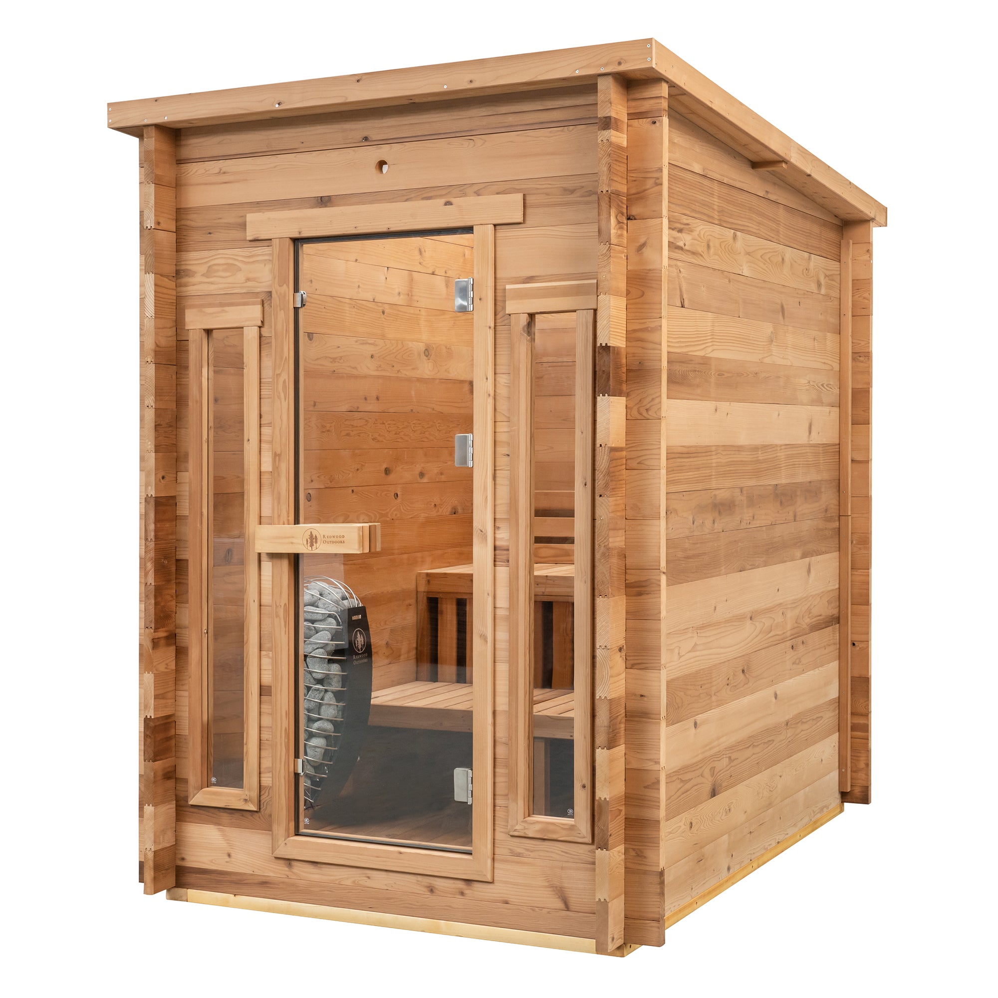 Redwood Outdoors 4-Person Cabin Outdoor Sauna SN-CBU-H4K001F