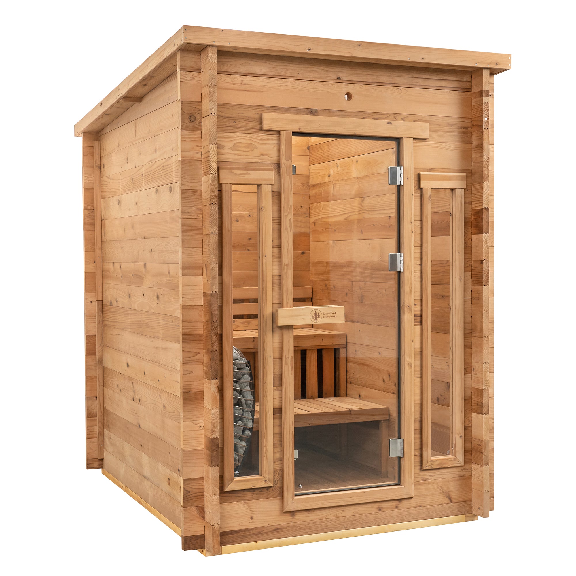 Redwood Outdoors 4-Person Cabin Outdoor Sauna SN-CBU-H4K001F