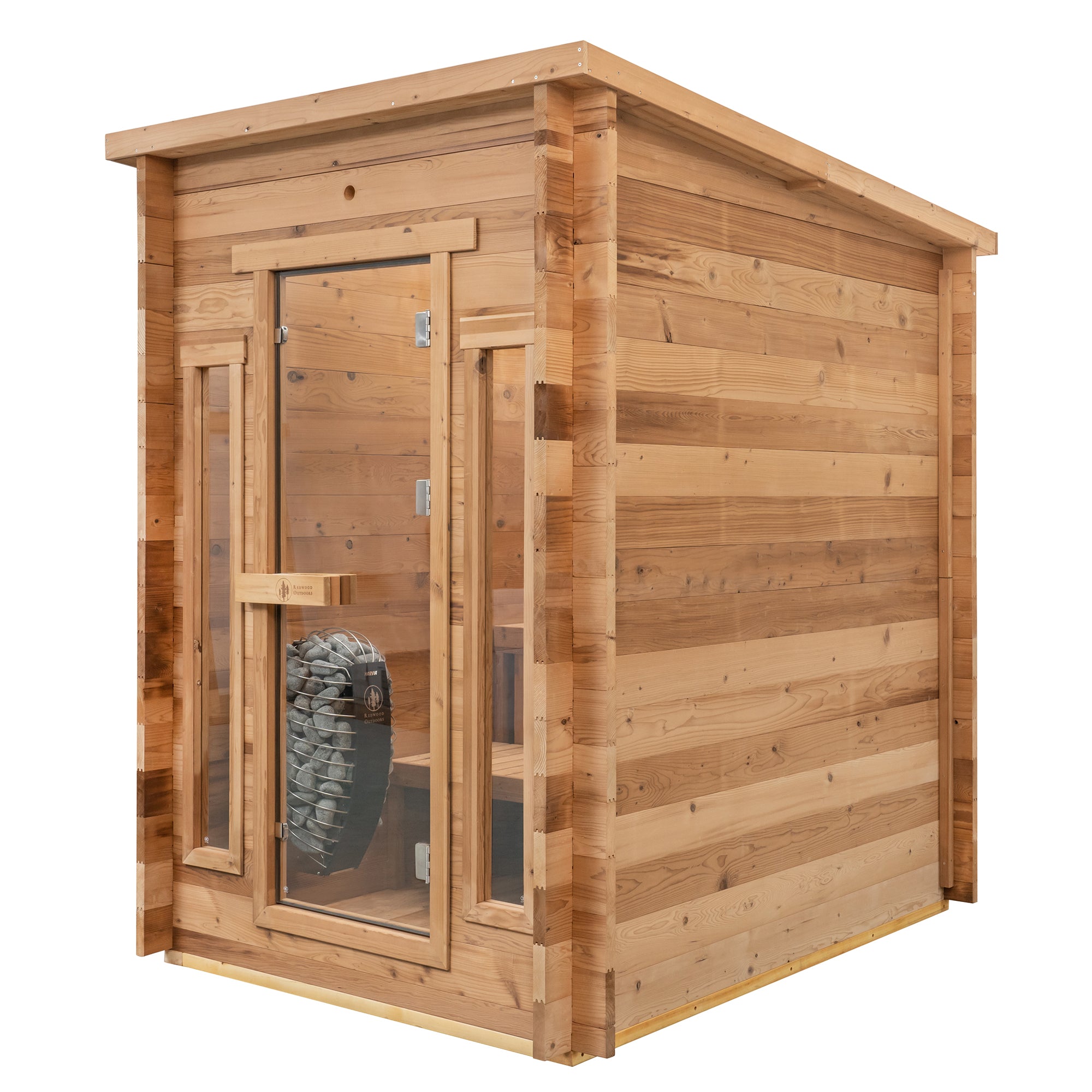 Redwood Outdoors 4-Person Cabin Outdoor Sauna SN-CBU-H4K001F