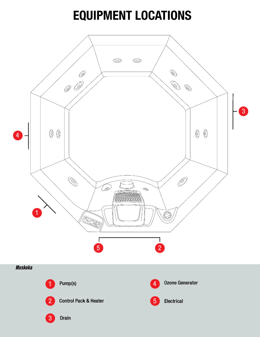Canadian Spa Muskoka 5-Person 14-Jet Portable Hot Tub KH-10096