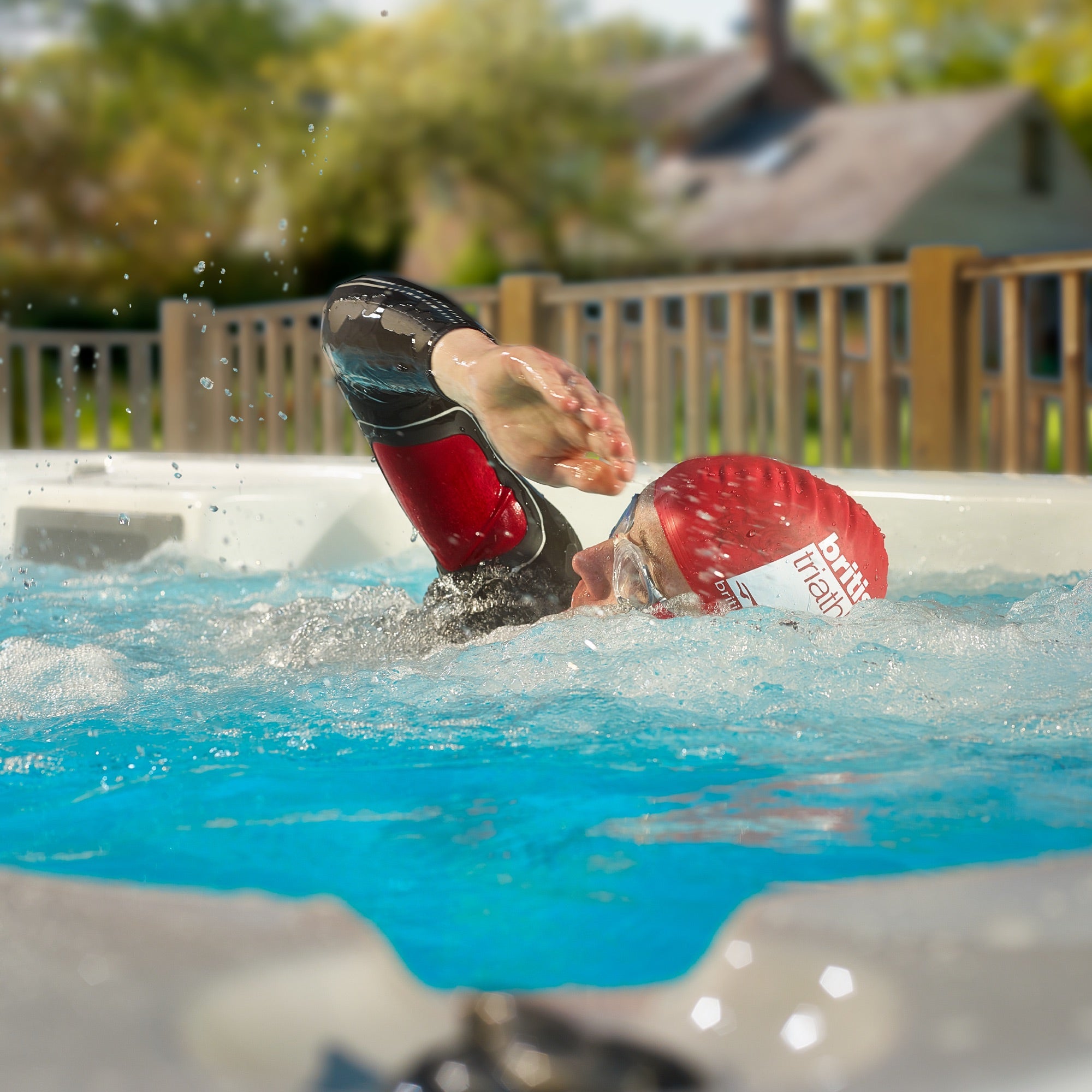 Canadian Spa St. Lawrence 16ft 15-Person 72-Jet Swim Spa KS-10028