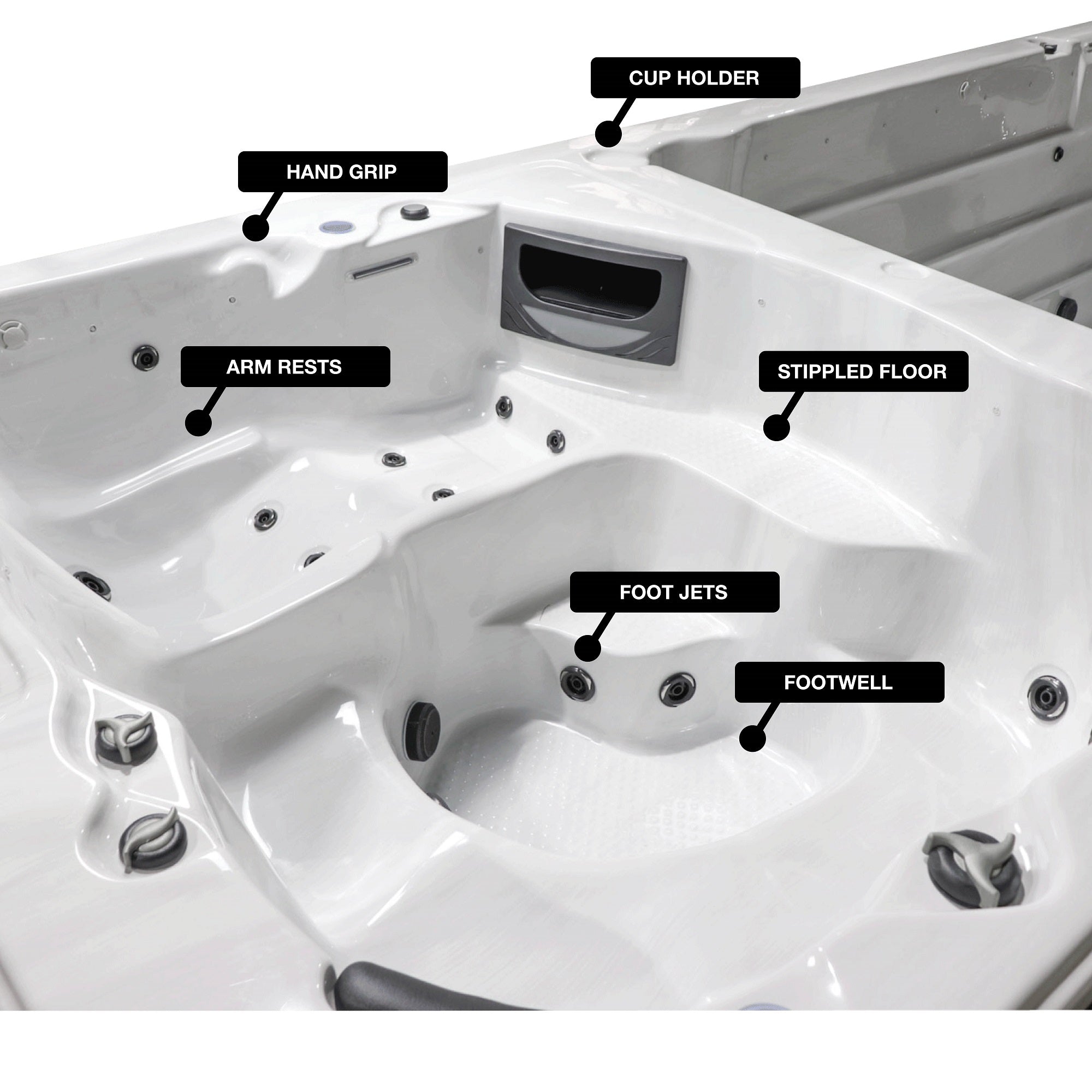 Canadian Spa St. Lawrence 20ft 17-Person 73-Jet Swim Spa KS-10029