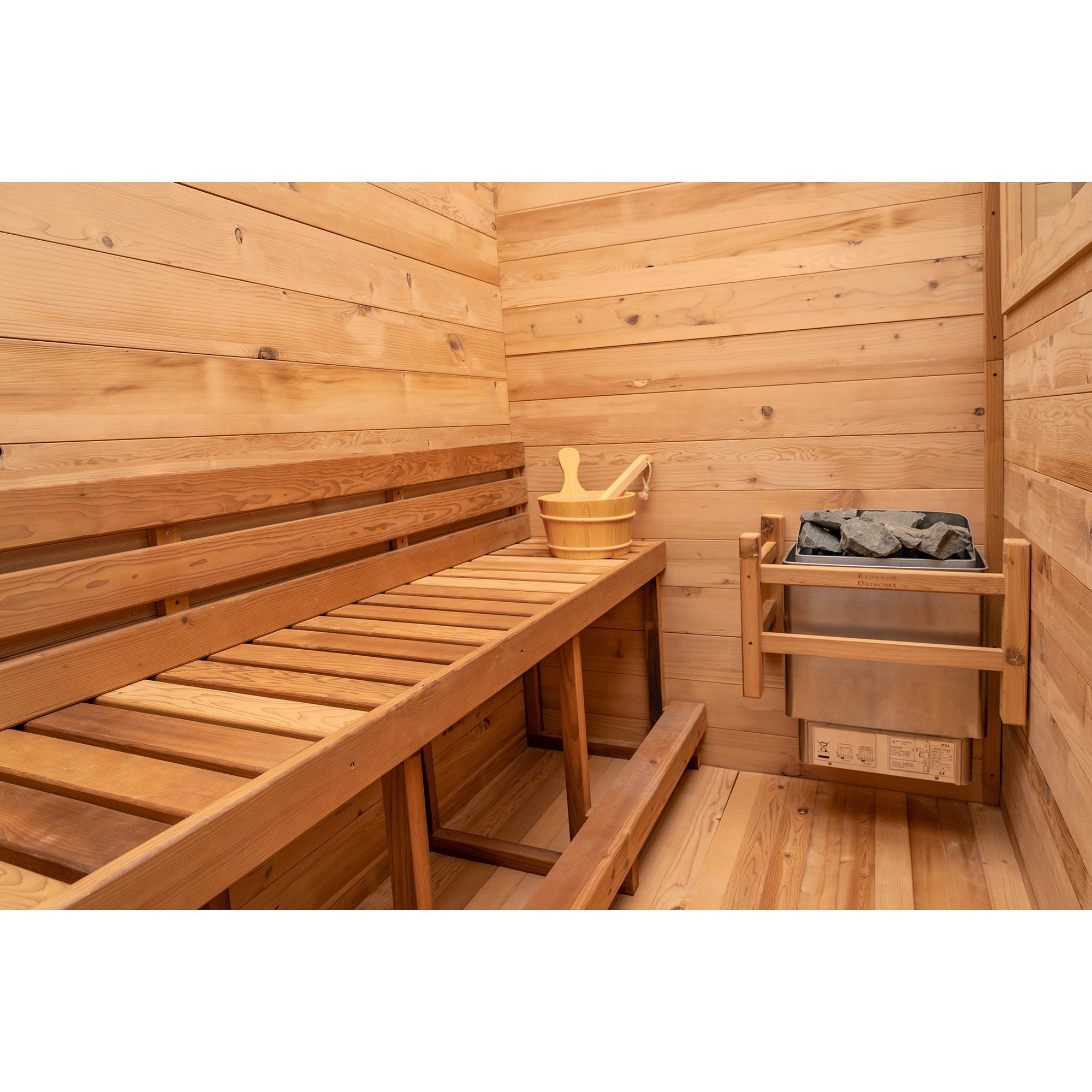 Redwood Outdoors 3-Person Cove Outdoor Sauna SN-CBU-H3K001F