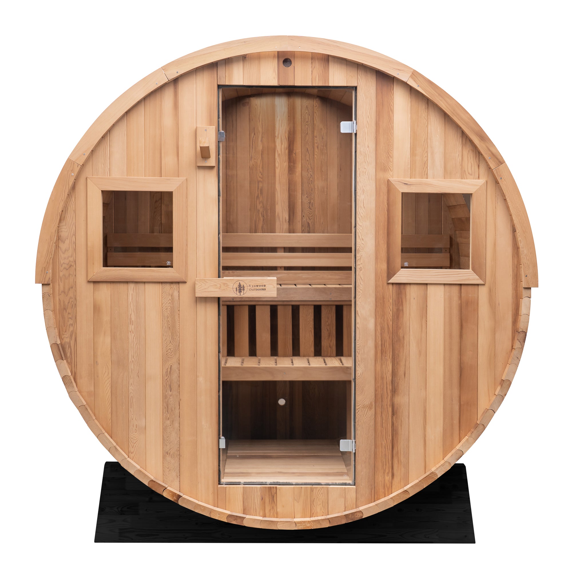 Redwood Outdoors 6-Person Extra-Wide Barrel Outdoor Sauna SN-EBU-H6K001F