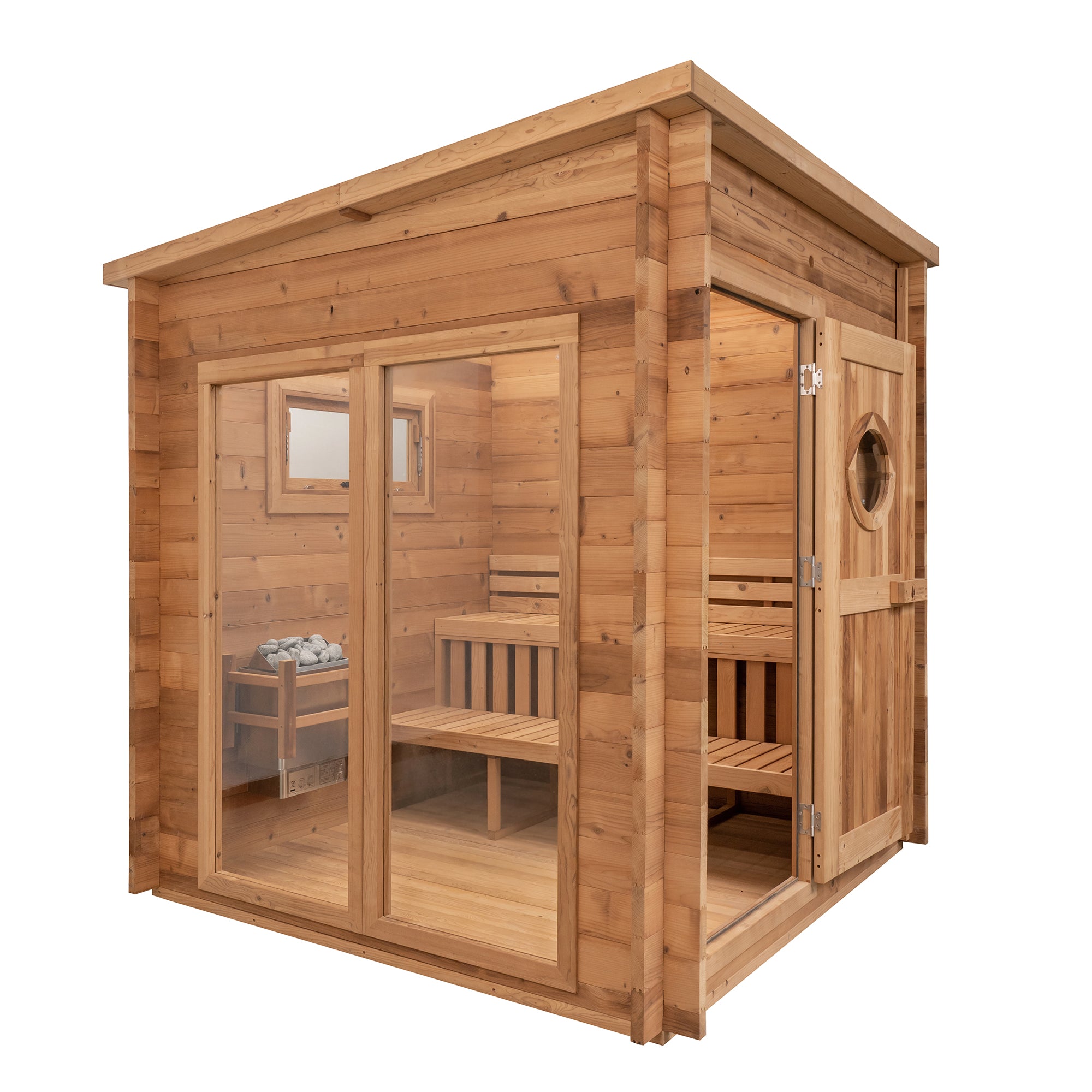Redwood Outdoors 8-Person Garden Outdoor Sauna SN-CBU-H8K001F