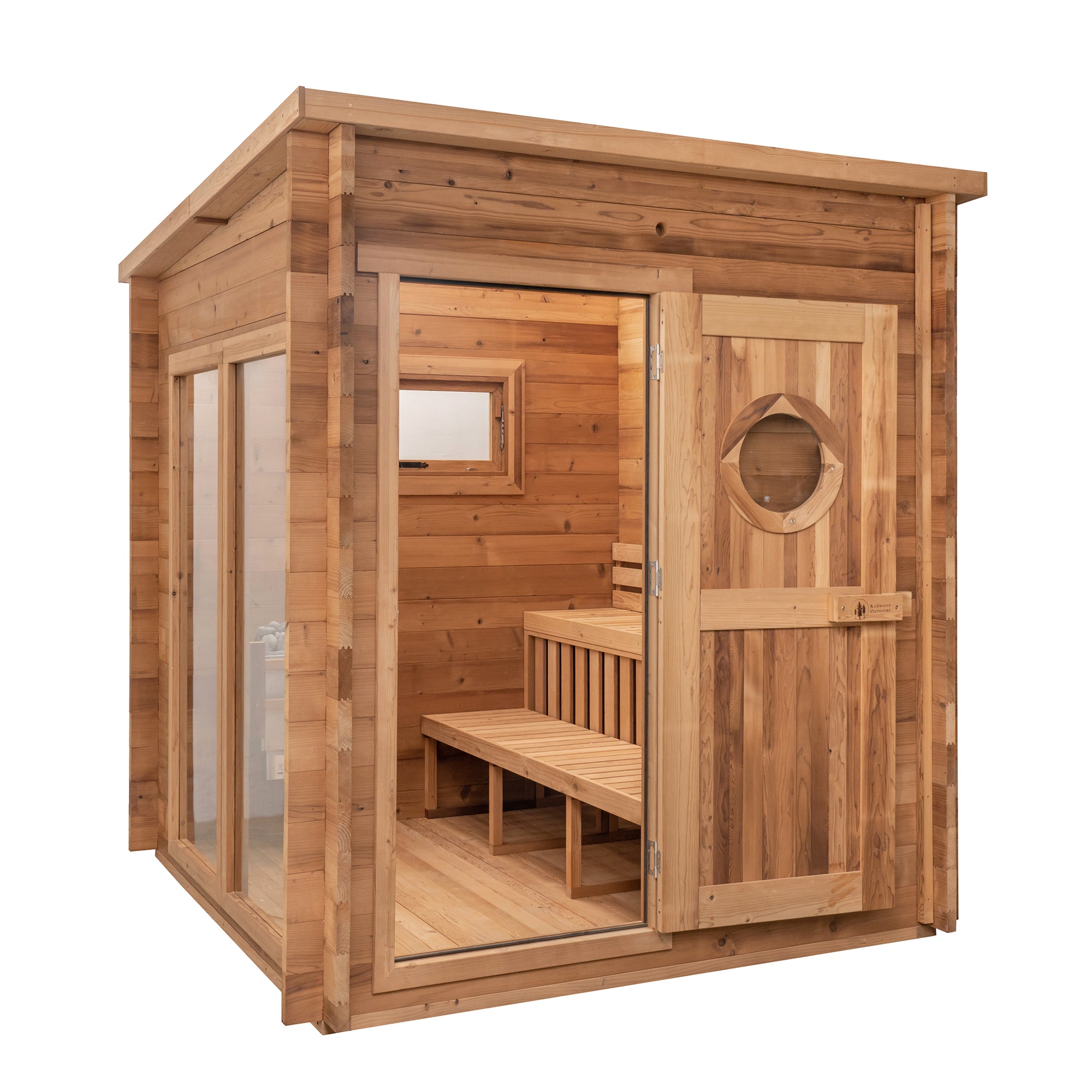 Redwood Outdoors 8-Person Garden Outdoor Sauna SN-CBU-H8K001F