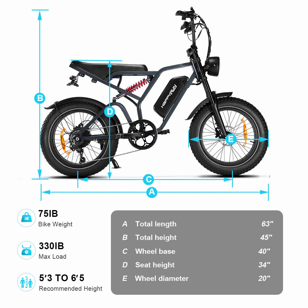 HappyRun G60 Pro Electric Bike HRG60PB