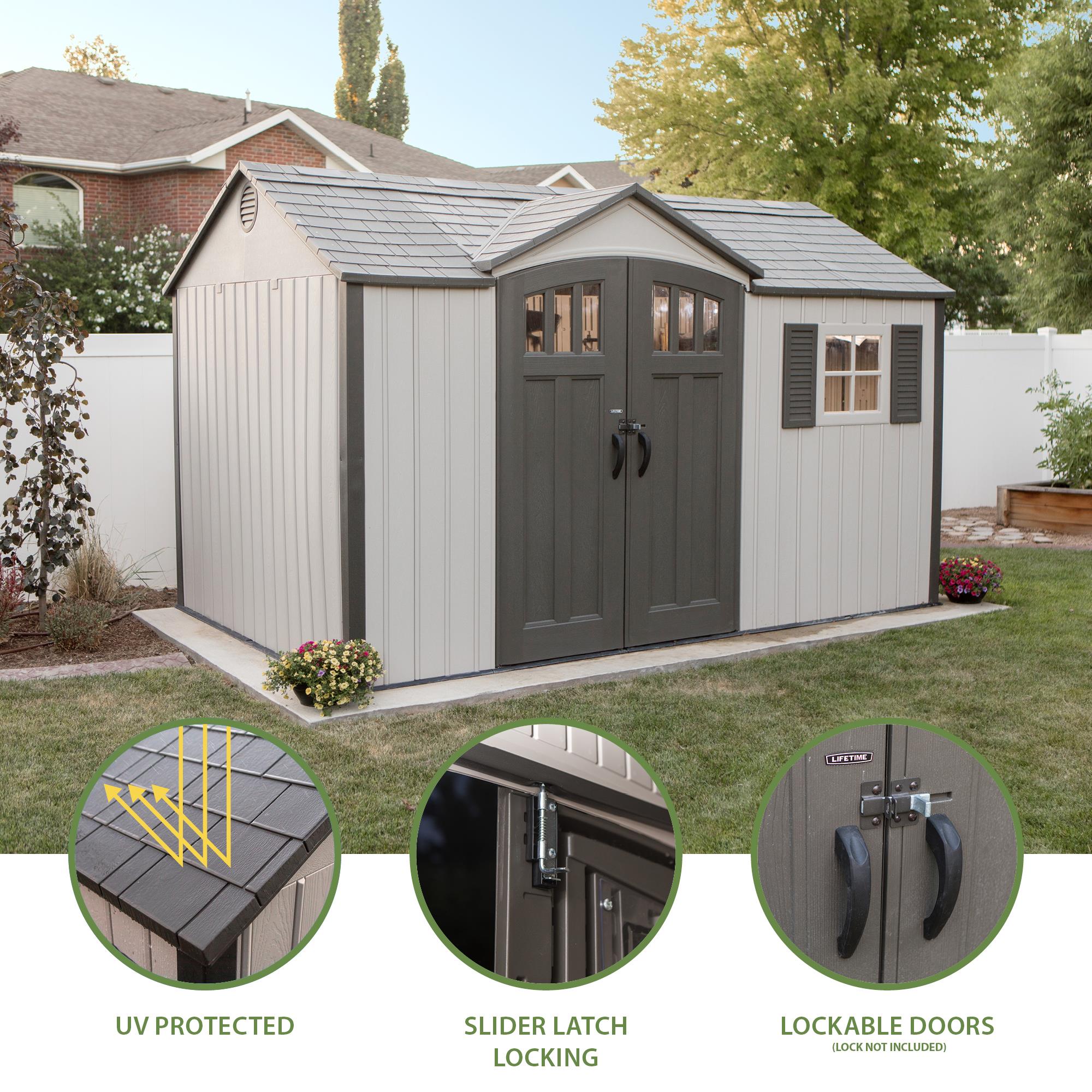 Lifetime 12.5 Ft. X 8 Ft. Outdoor Storage Shed - 60223