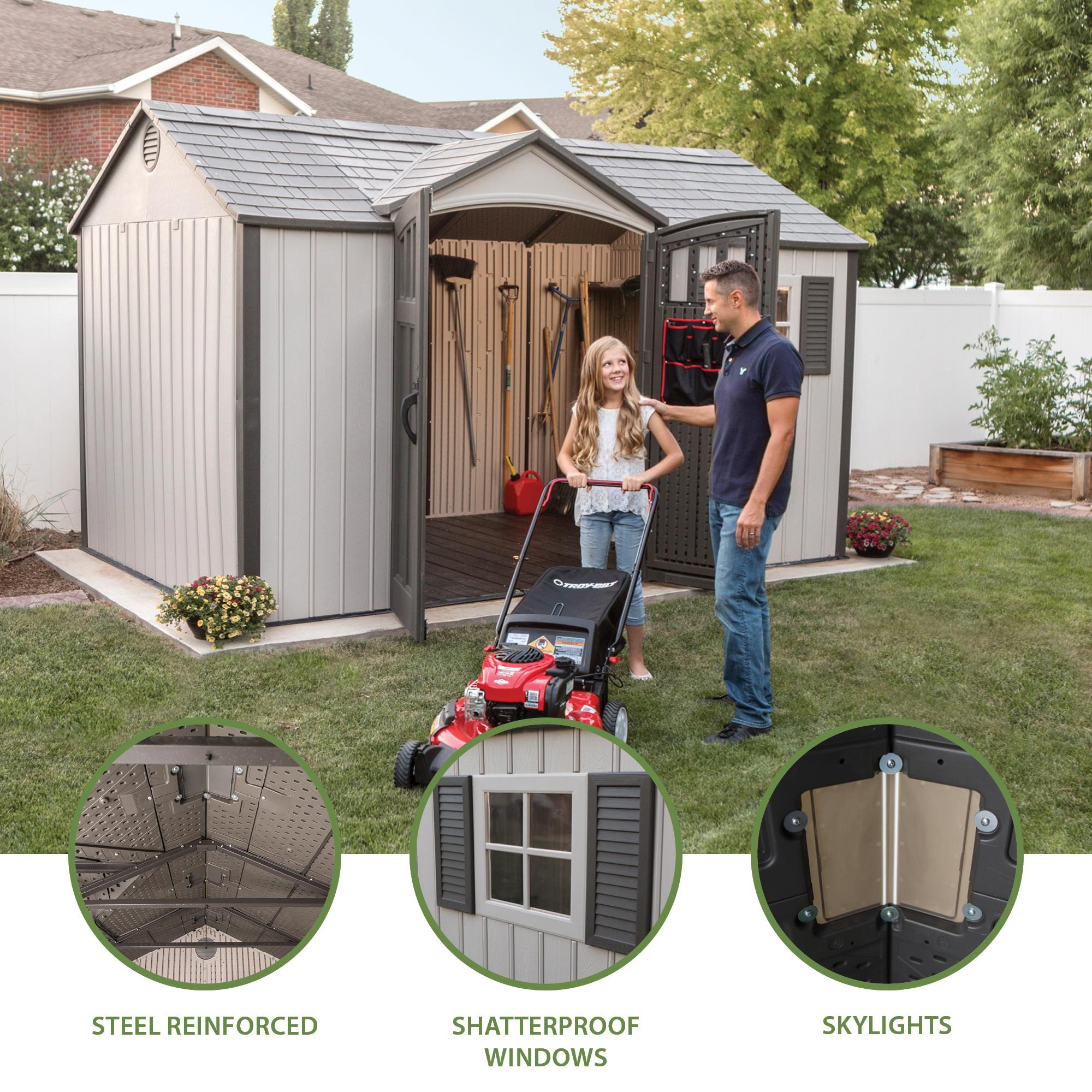 Lifetime 12.5 Ft. X 8 Ft. Outdoor Storage Shed - 60223