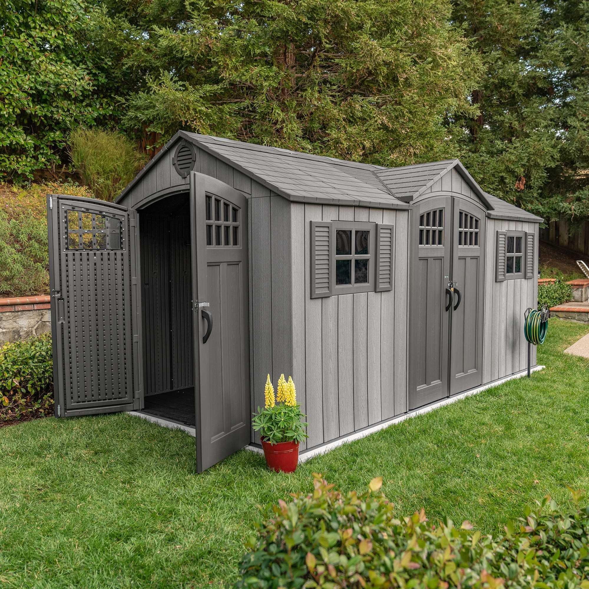 Lifetime 15 Ft X 8 Ft Outdoor Storage Shed - 60318