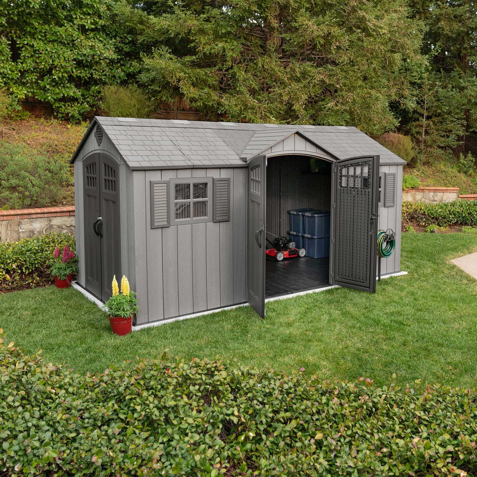 Lifetime 15 Ft X 8 Ft Outdoor Storage Shed - 60318