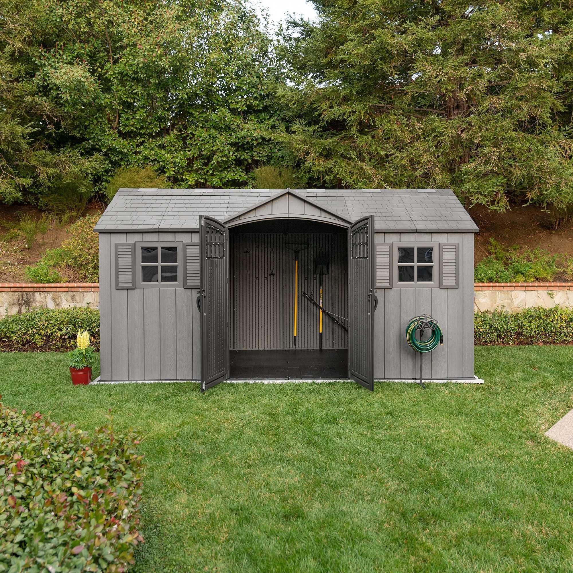 Lifetime 15 Ft X 8 Ft Outdoor Storage Shed - 60318