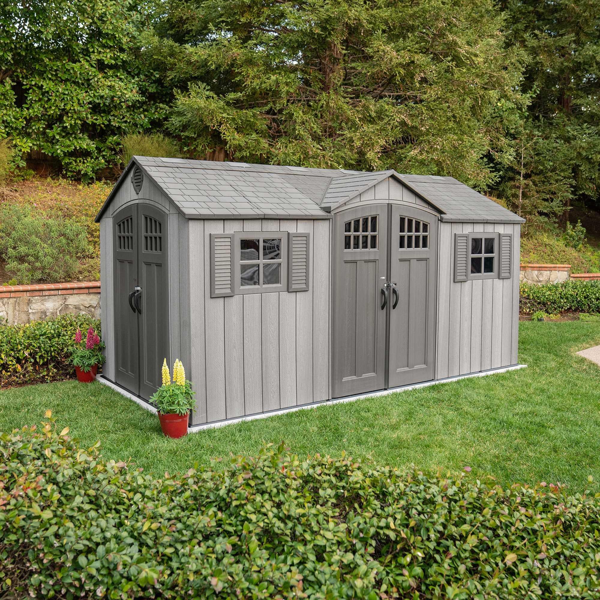 Lifetime 15 Ft X 8 Ft Outdoor Storage Shed - 60318
