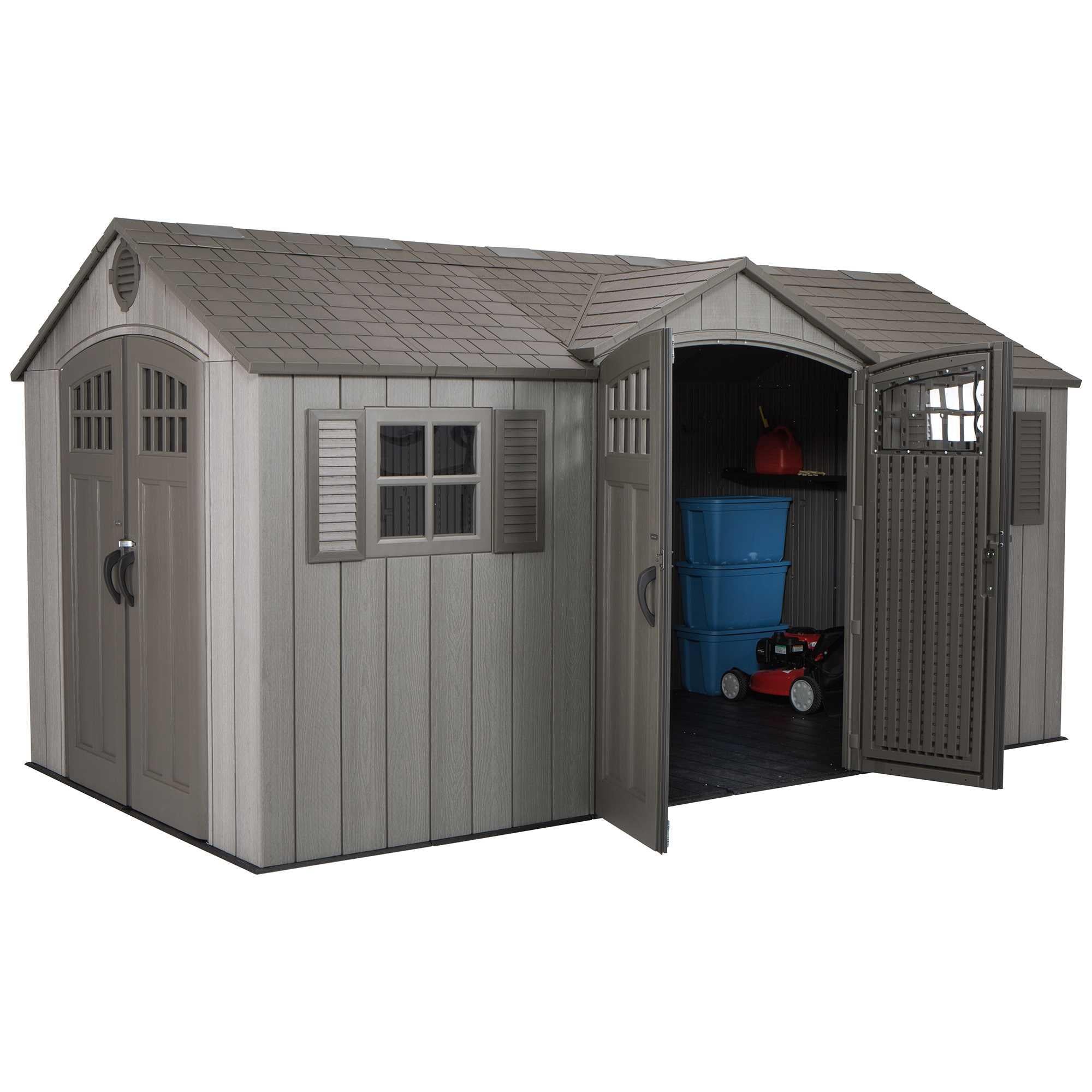 Lifetime 15 Ft X 8 Ft Outdoor Storage Shed - 60318