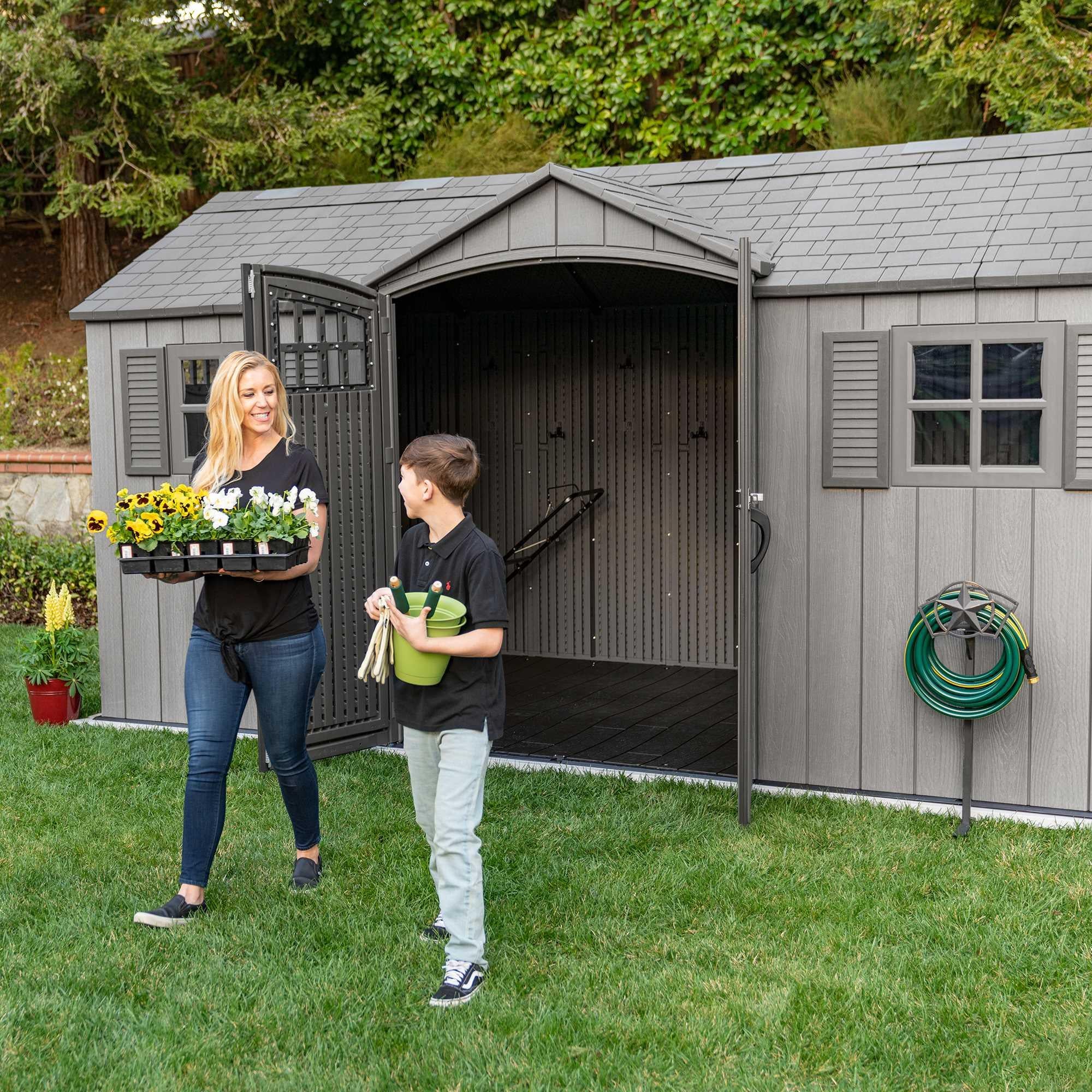 Lifetime 15 Ft X 8 Ft Outdoor Storage Shed - 60318