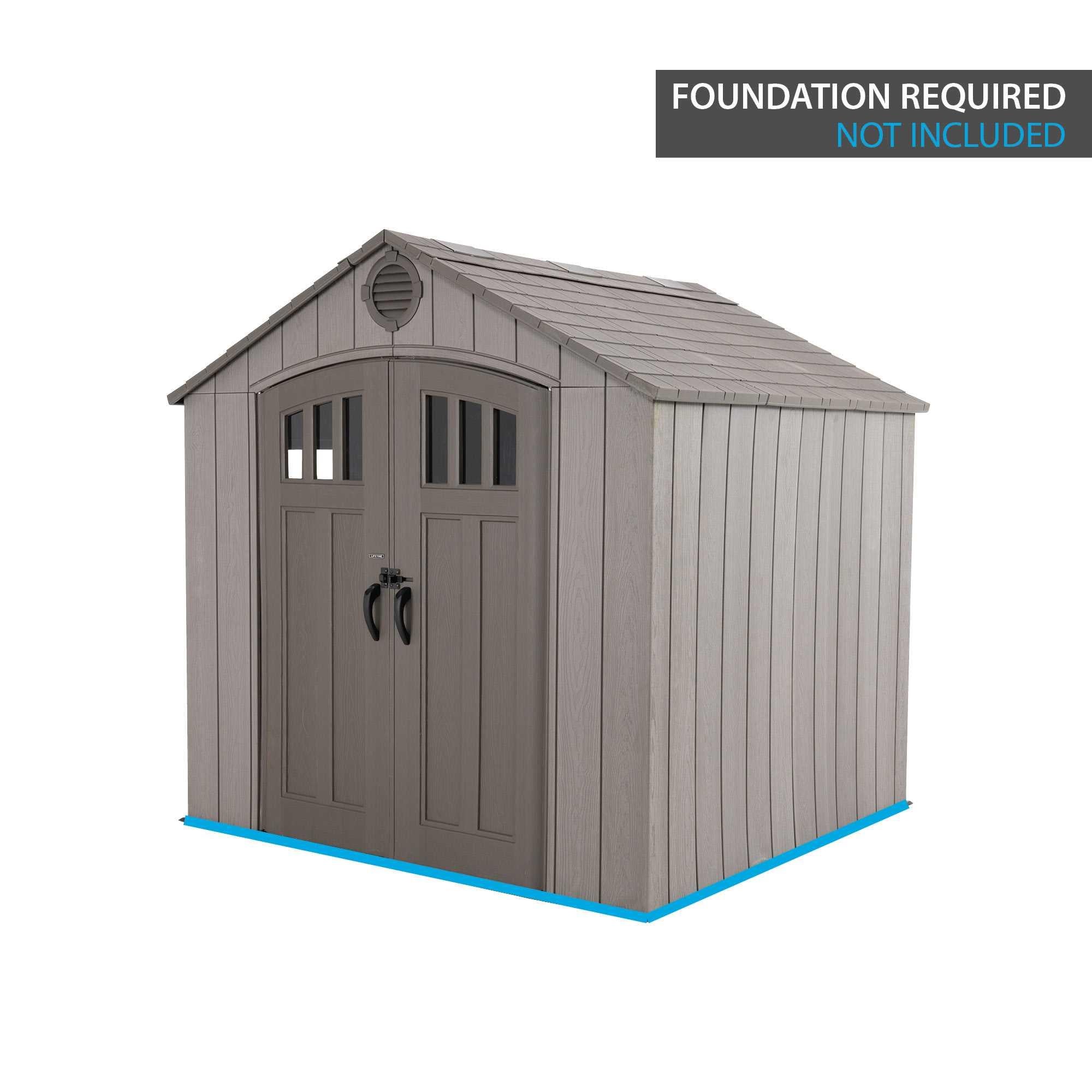 Lifetime 8 Ft. X 7.5 Ft. Outdoor Storage Shed - 60370