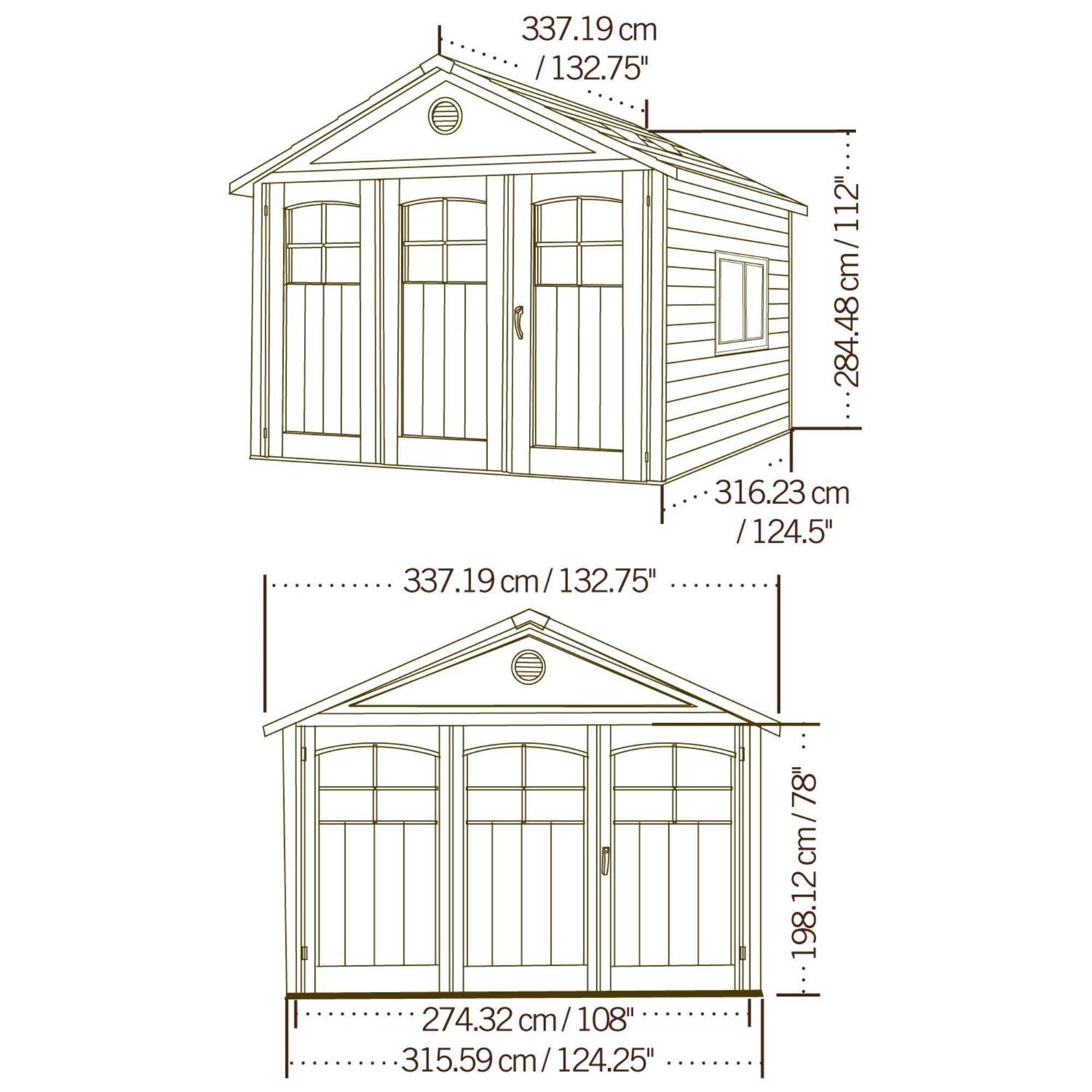 Lifetime 11 Ft. X 11 Ft. Outdoor Storage Shed - 60187