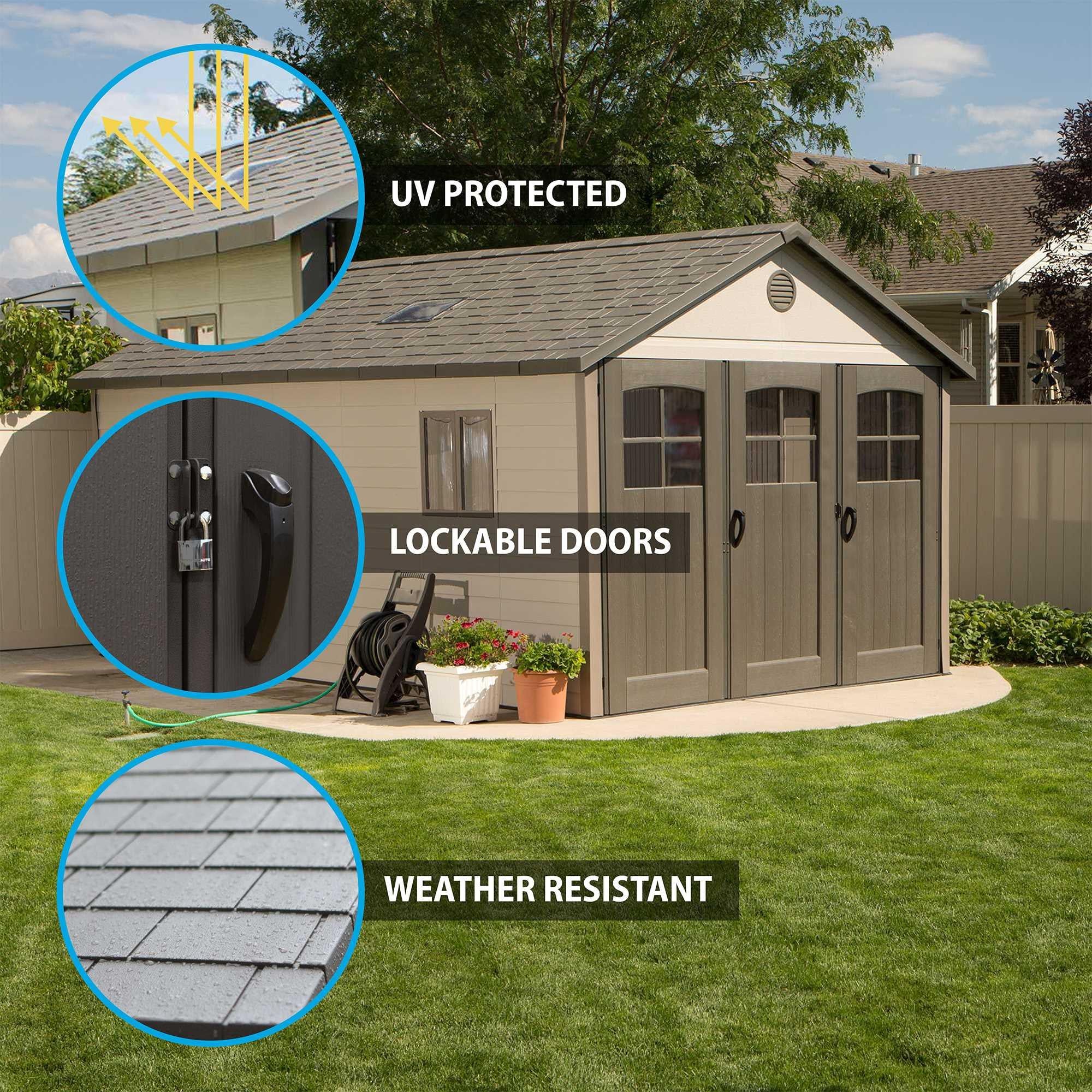 Lifetime 11 Ft. X 18.5 Ft. Outdoor Storage Shed - 60236