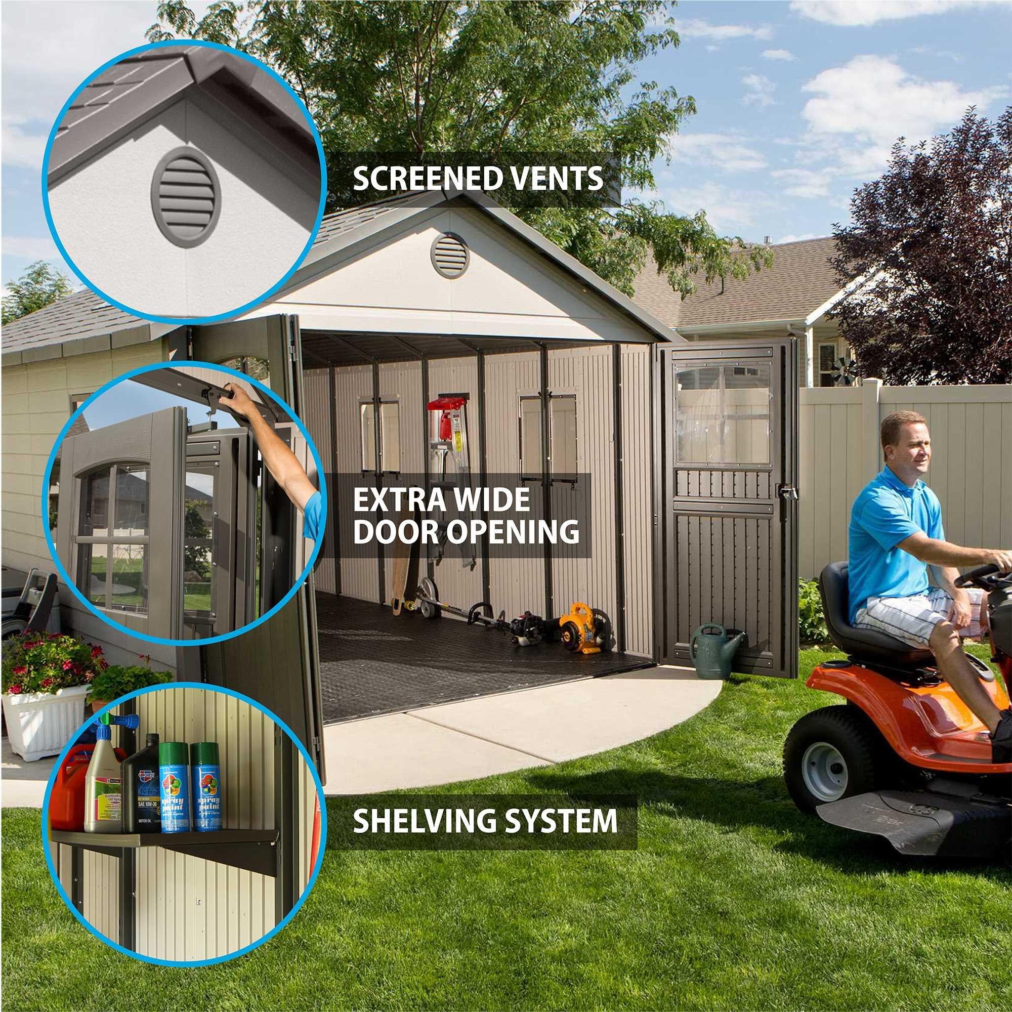 Lifetime 11 Ft. X 18.5 Ft. Outdoor Storage Shed - 60236