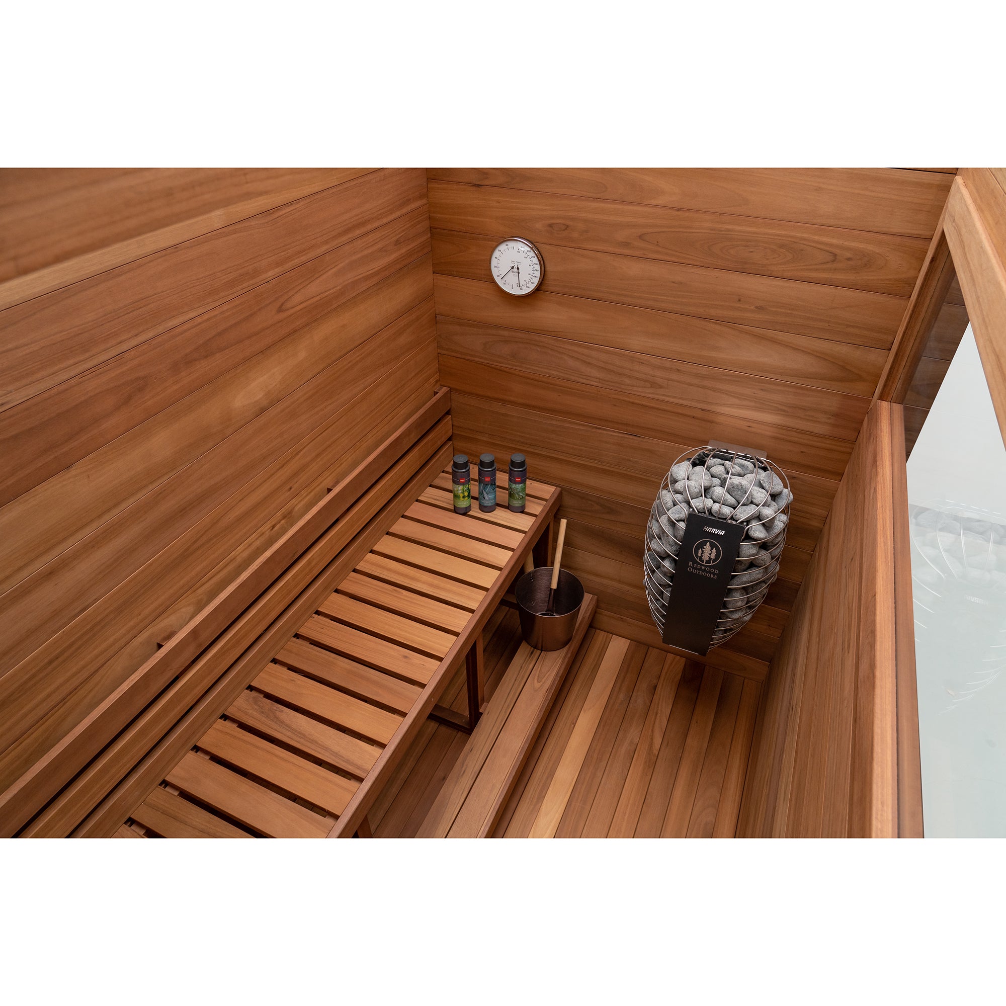 Redwood Outdoors 3-Person Oasis Outdoor Sauna SN-CBK-E3K001F