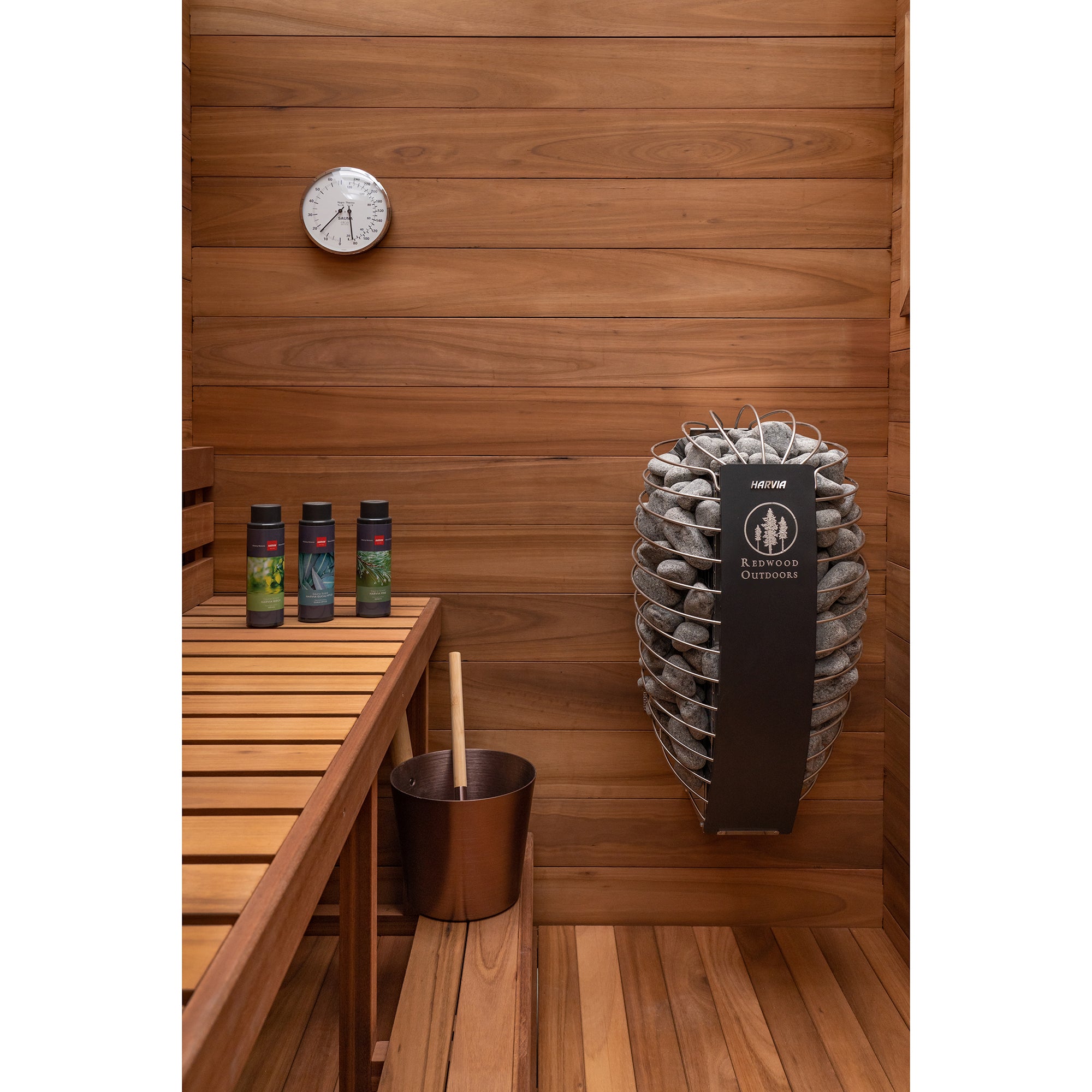 Redwood Outdoors 3-Person Oasis Outdoor Sauna SN-CBK-E3K001F