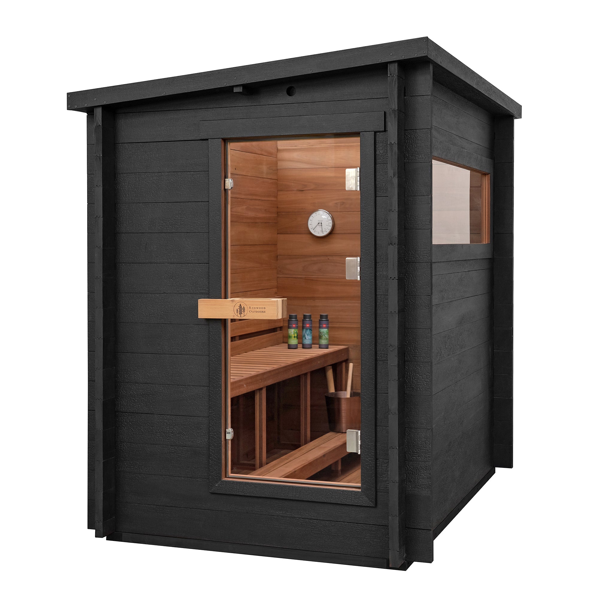 Redwood Outdoors 3-Person Oasis Outdoor Sauna SN-CBK-E3K001F
