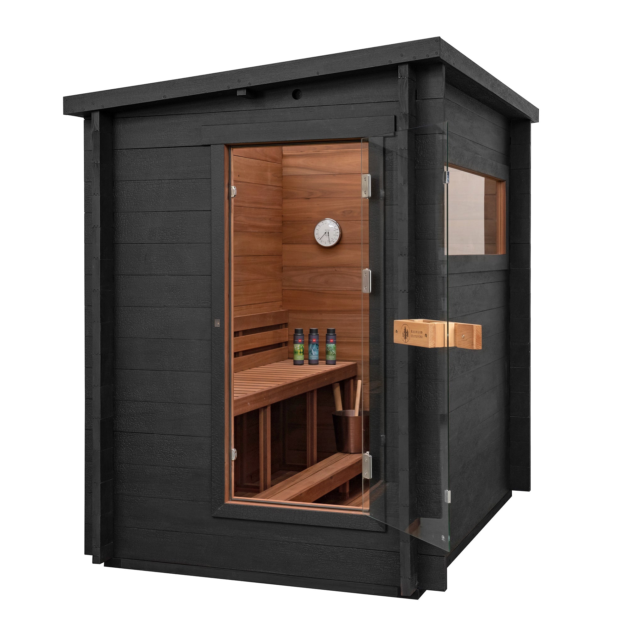 Redwood Outdoors 3-Person Oasis Outdoor Sauna SN-CBK-E3K001F