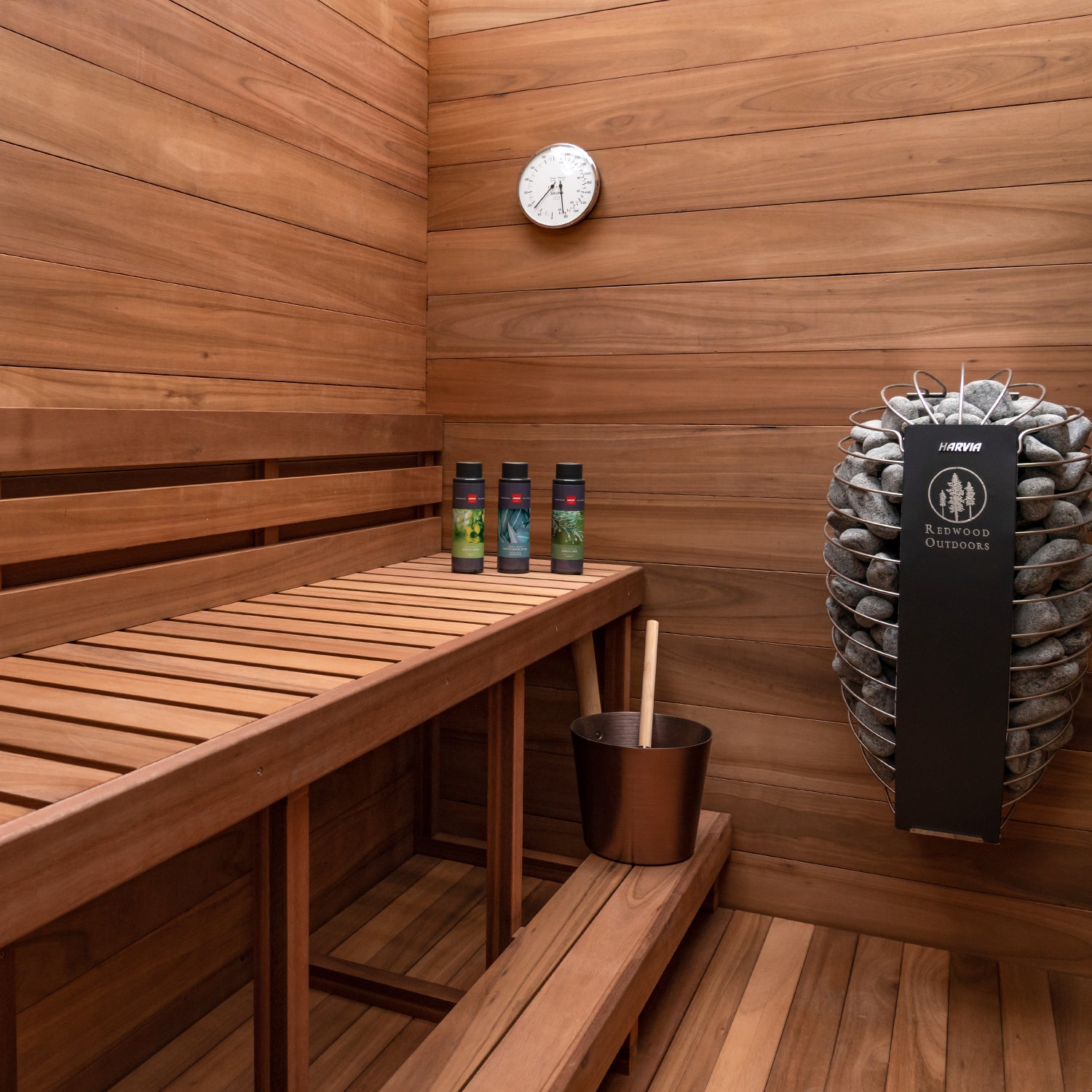Redwood Outdoors 3-Person Oasis Outdoor Sauna SN-CBK-E3K001F