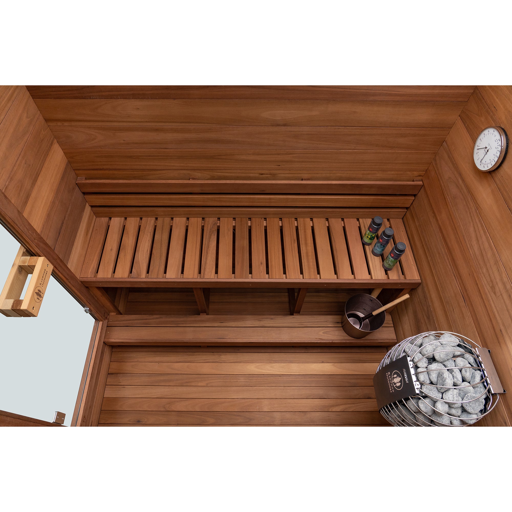 Redwood Outdoors 3-Person Oasis Outdoor Sauna SN-CBK-E3K001F