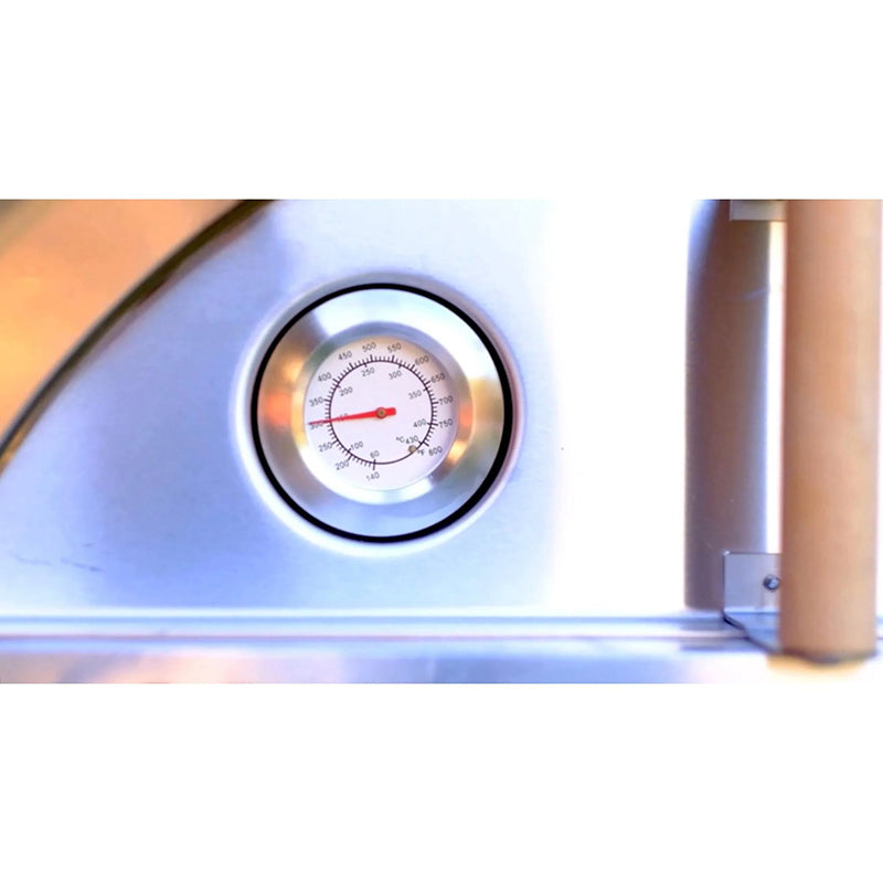 WPPO Karma 32" PRO Stainless Steel Wood Burning Pizza Oven